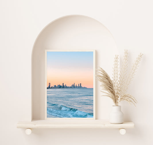 Framed print in stylish modern interior
