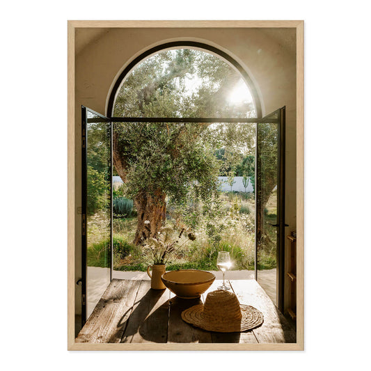 Wine and Wildflowers Print