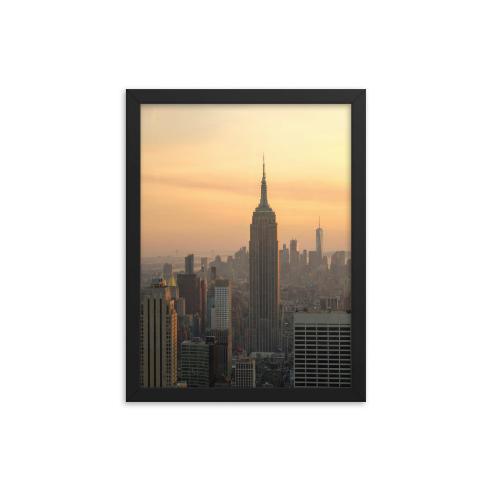 Golden Hour Photo Print A1 Natural Timber Frame