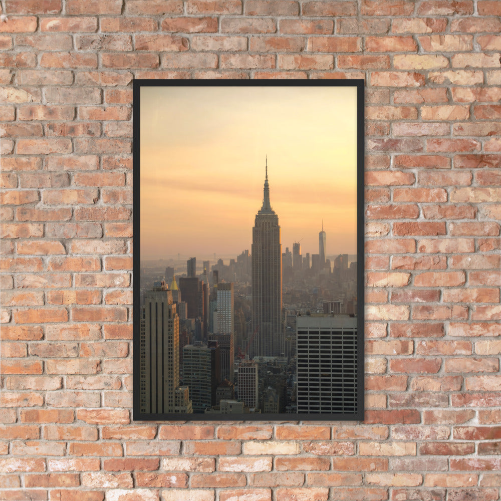 Golden Hour Photo Print A3 White Frame