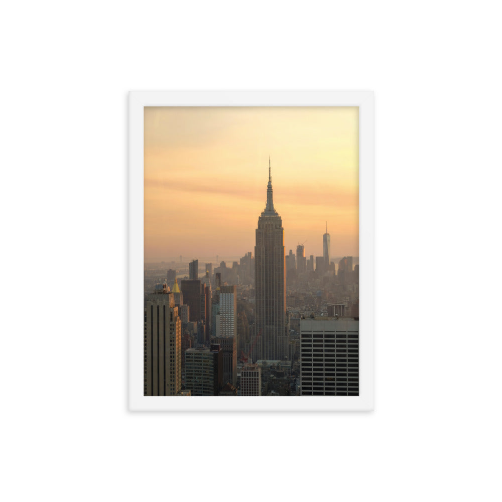 Golden Hour Photo Print A2 Natural Timber Frame