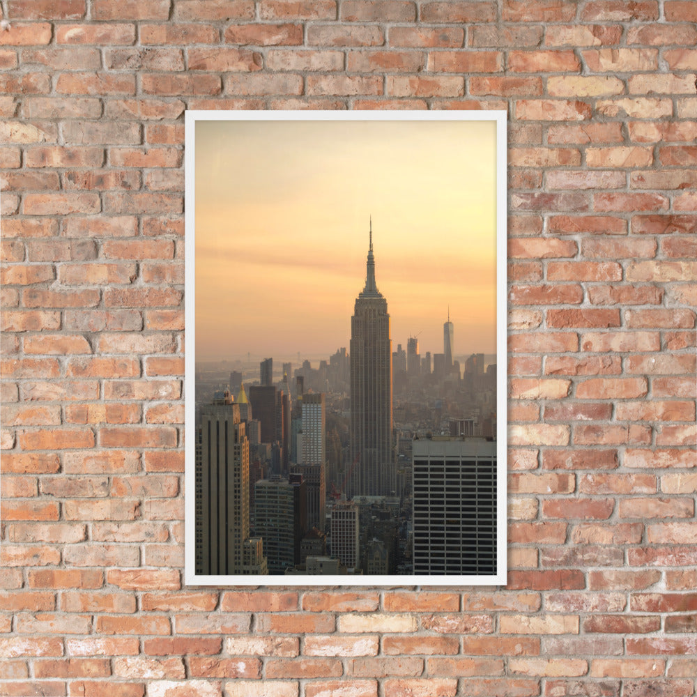 Golden Hour Photo Print A3 Black Frame