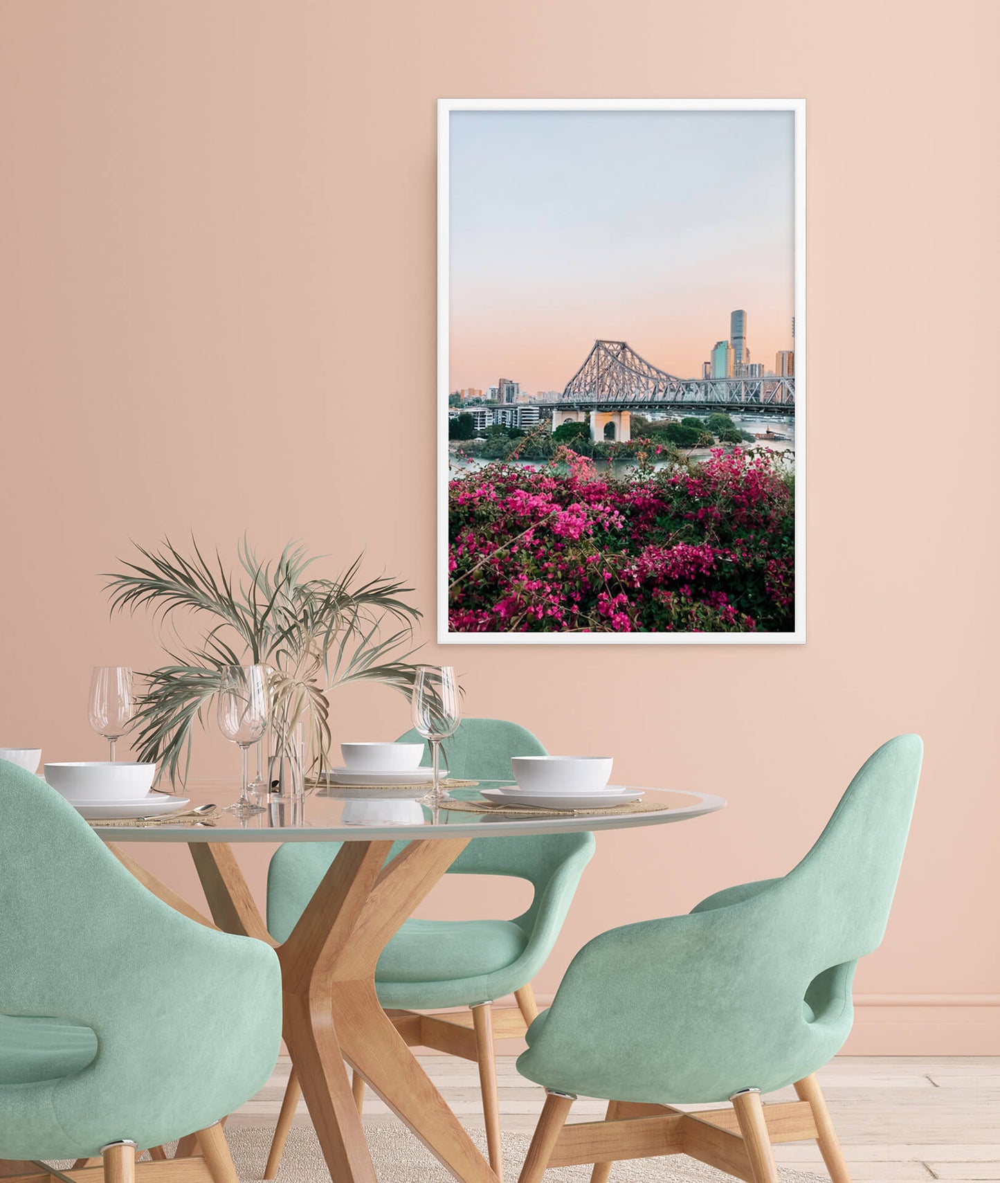 Spring in the City Photo Print A2 Black Frame