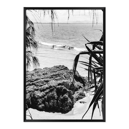 Black & White Byron Bliss Photo Print in A1 Black Frame