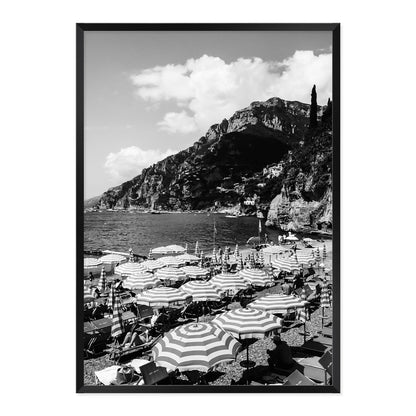 Black & White Spritz Spot Photo Print A1 Black Frame