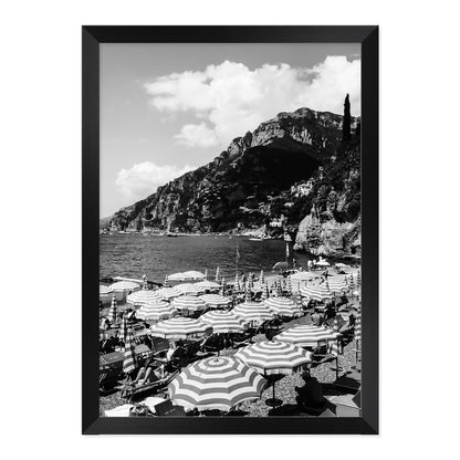 Black & White Spritz Spot Photo Print A3 Black Frame