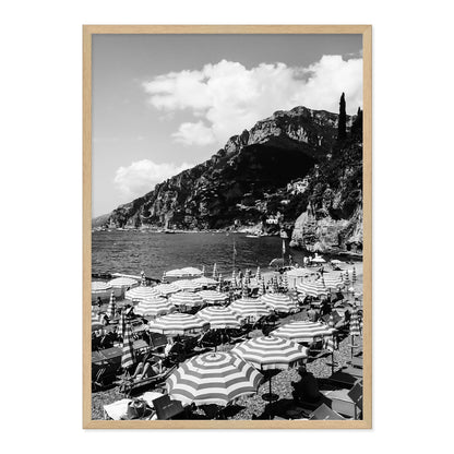 Black & White Spritz Spot Photo Print A1 Natural Timber Frame