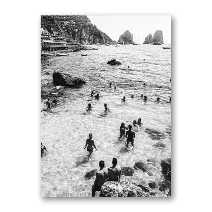 Black & White Italian Summer Print