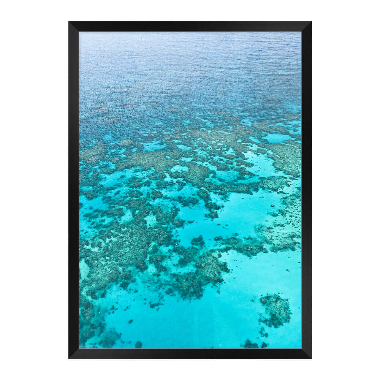 Barrier Reef Photo Print A2 Black Frame