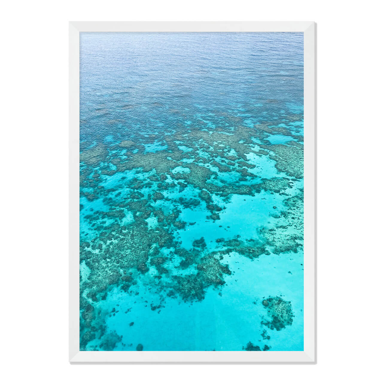 Barrier Reef Photo Print A2 White Frame