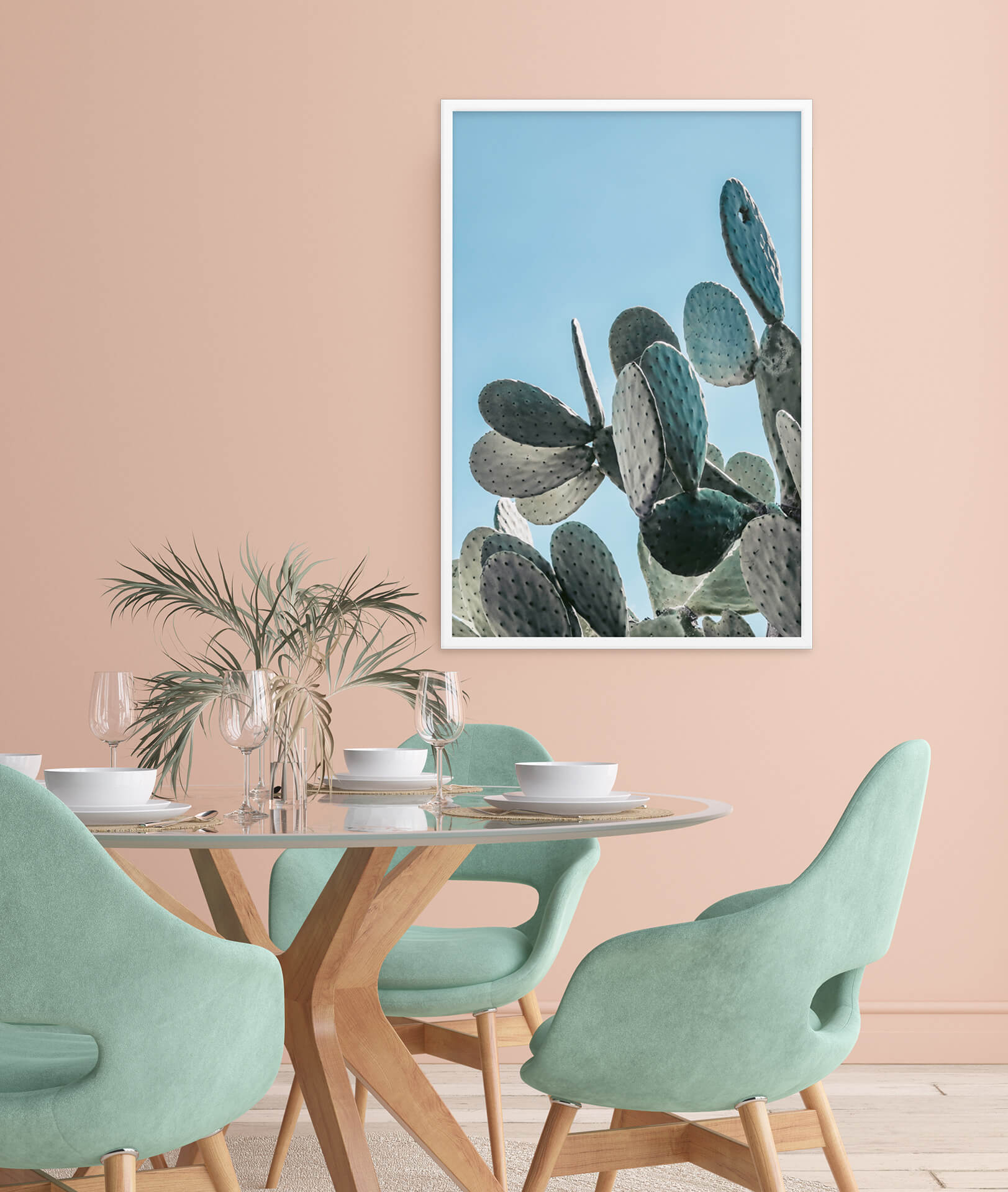 Prickly Pear Photo Print A2 Black Frame