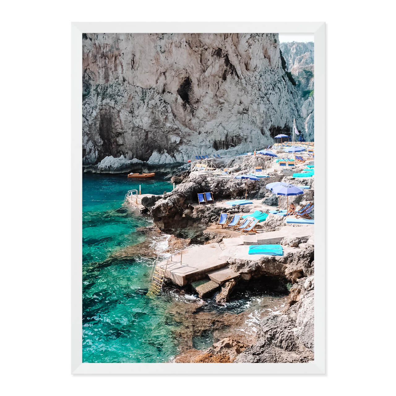 Cliffside in Capri Print