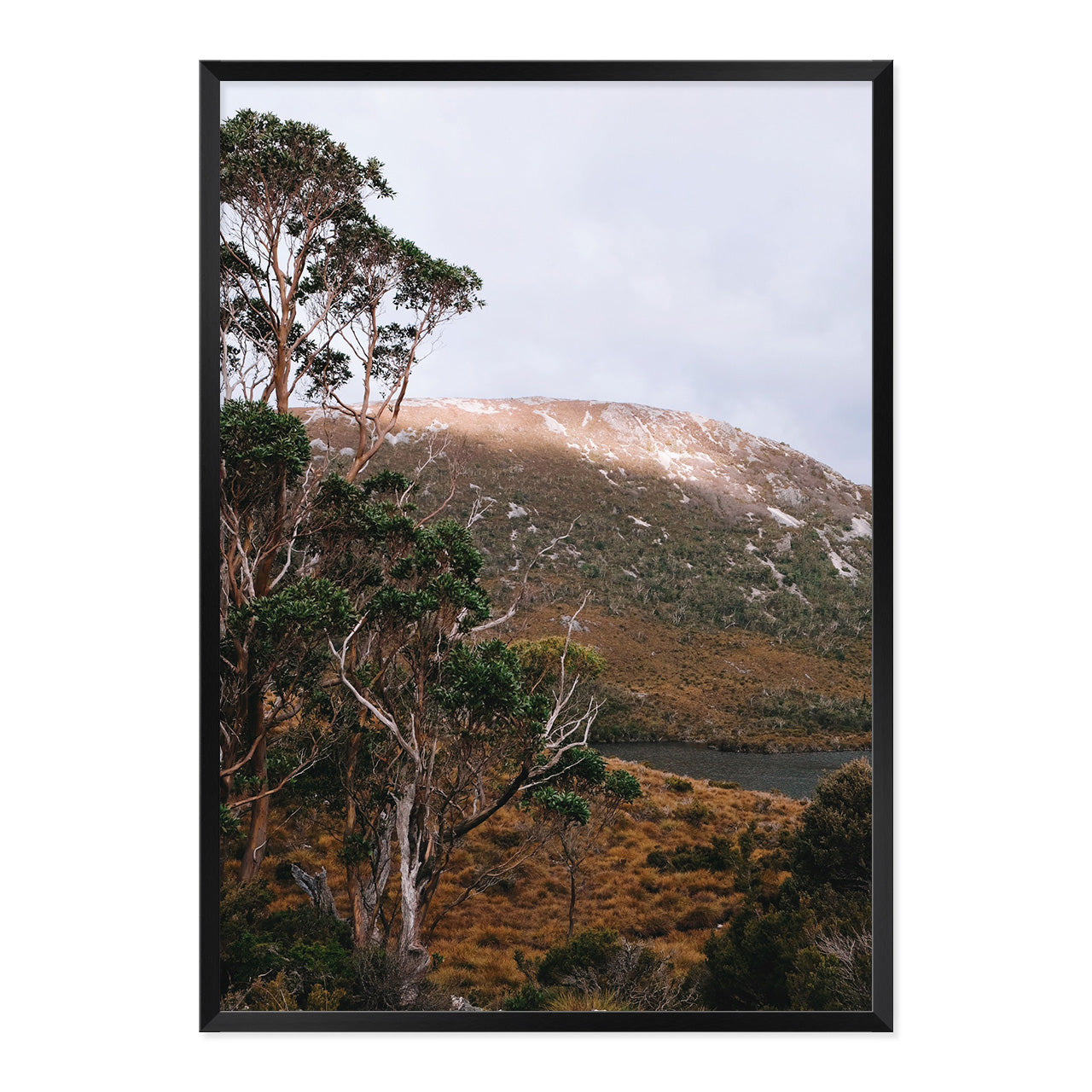 Mountain Light Photo Print A1 Black Frame