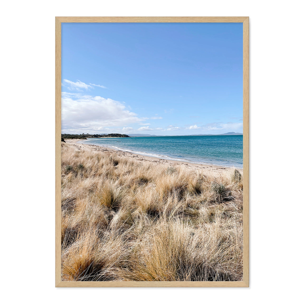 Seaside Photo Print A2 White Frame in arch home decor