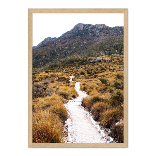 The Path Photo Print A3 Natural Timber Frame