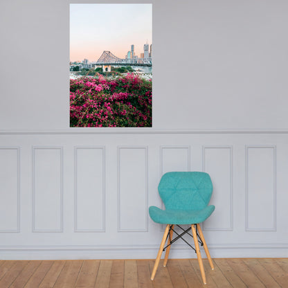 Spring in the City Photo Print A2 White Frame