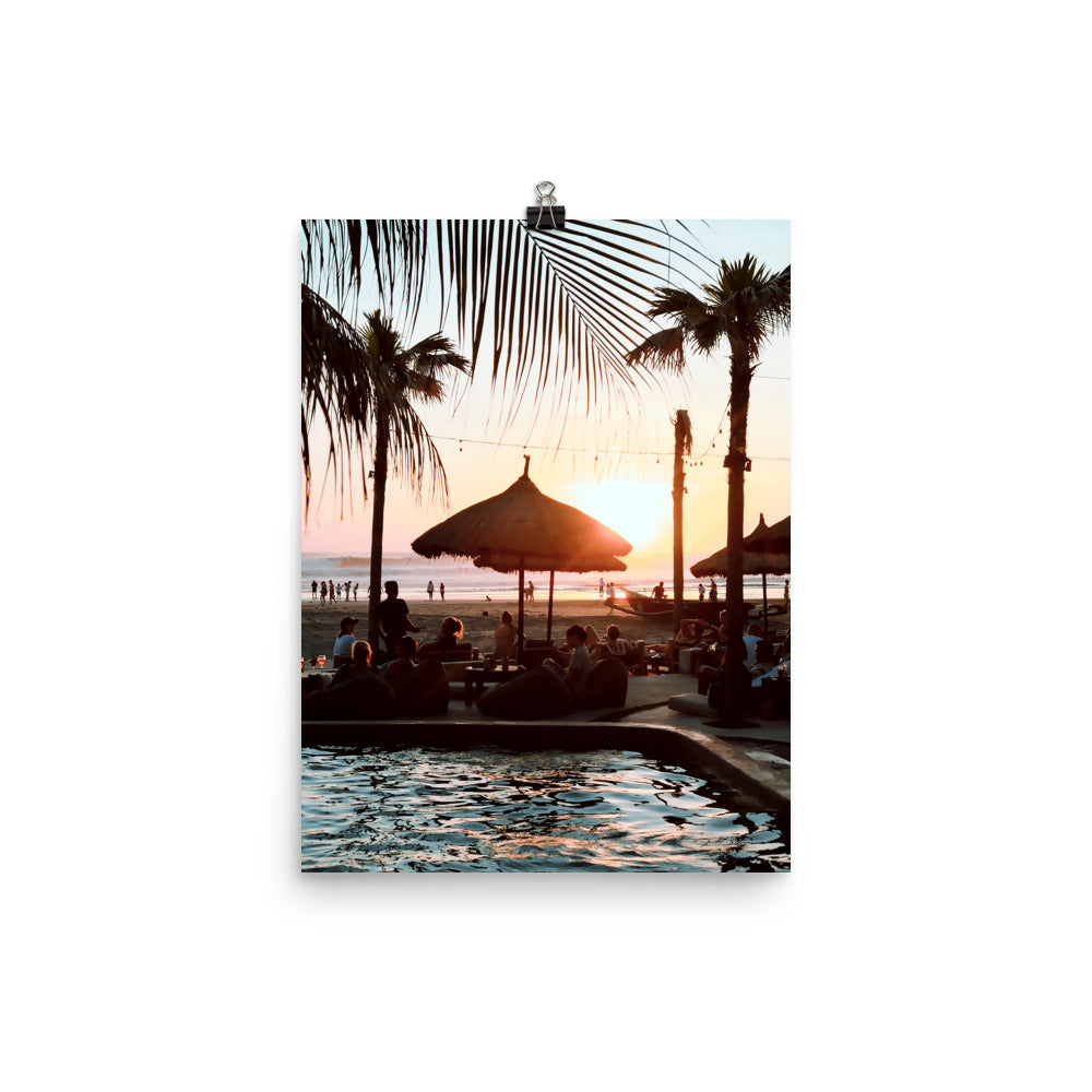 Bali Beach Club Photo Print A3