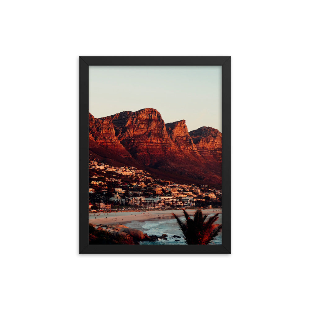 Camps Bay Photo Print A3 Black Frame