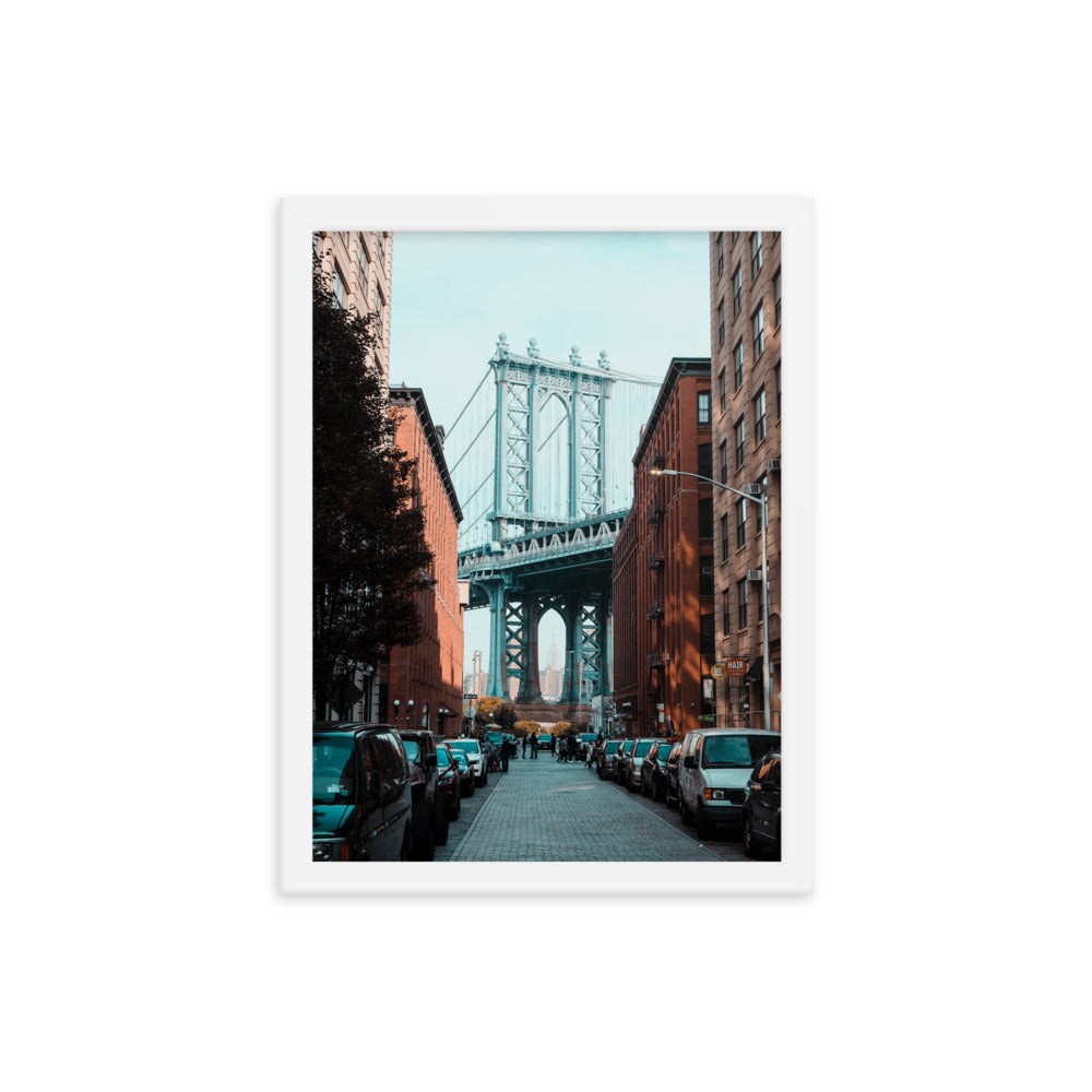 Brooklyn Vibes Photo Print A3 White Frame
