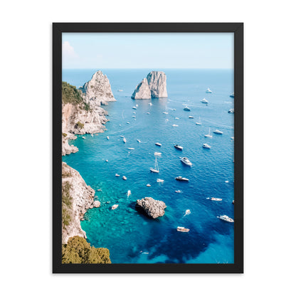 Blue Views Photo Print A2 Black Frame