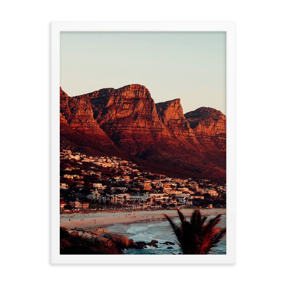 Camps Bay Photo Print A2 White Frame