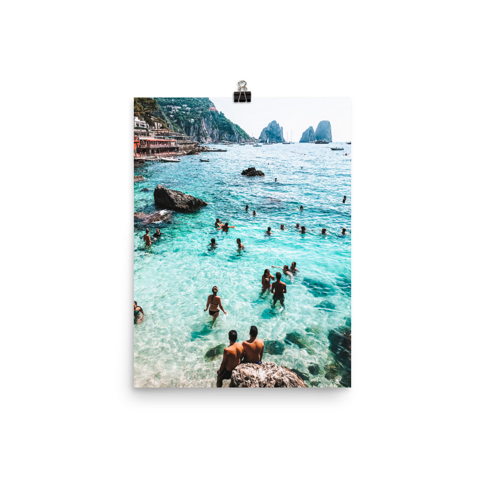 Capri Swimmers Photo Print