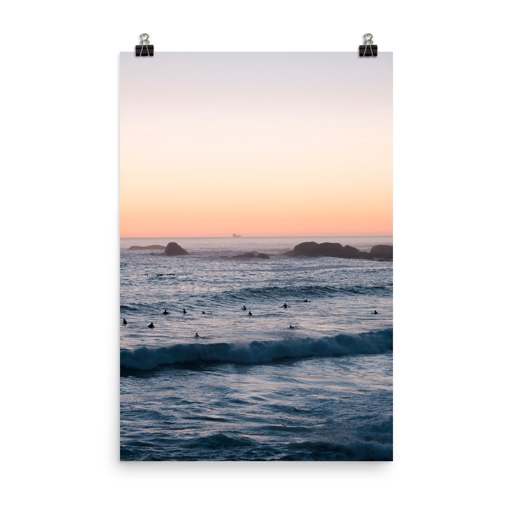 Sunset Surfers Print