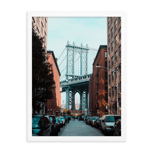Brooklyn Vibes Photo Print A2 White Frame