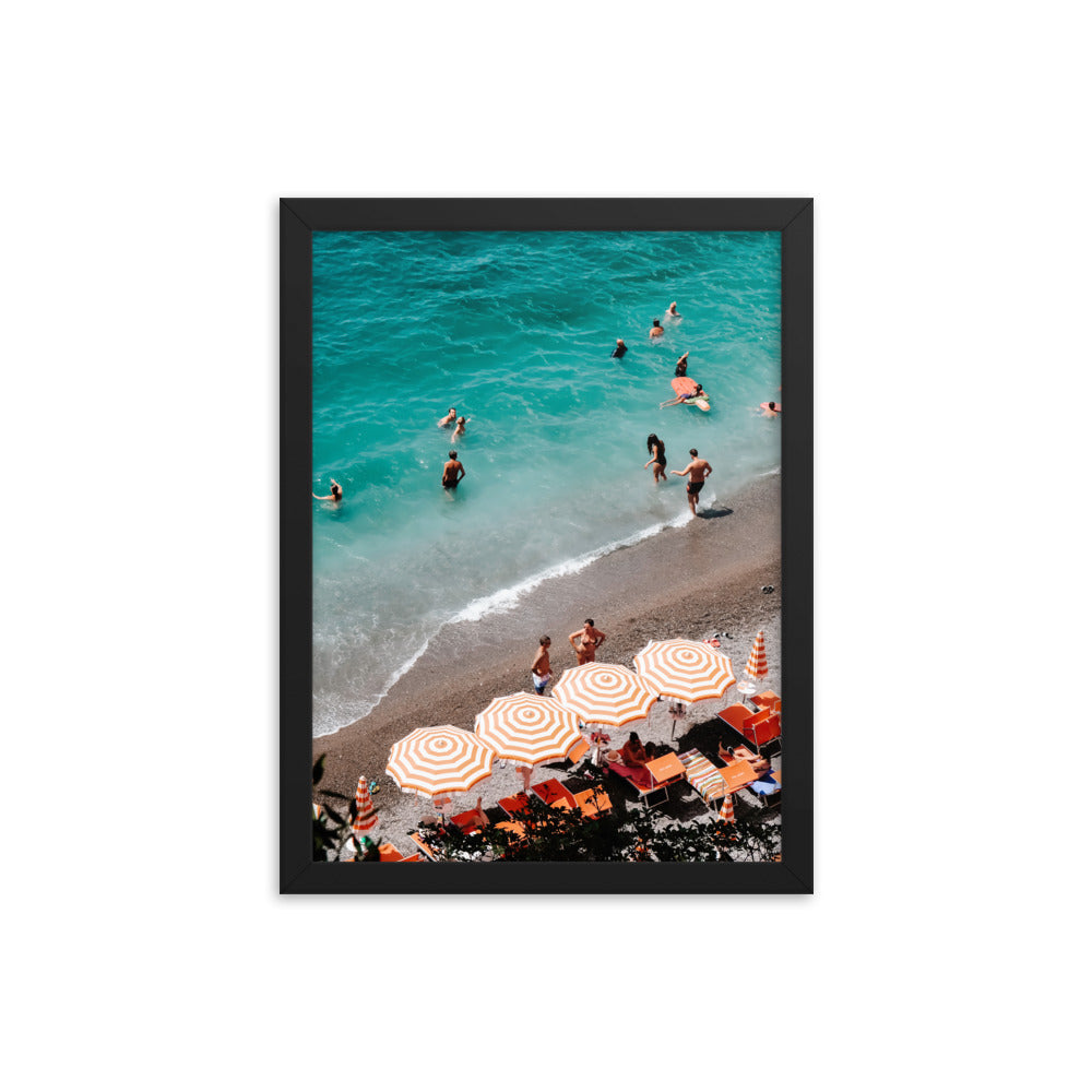 Beach Club Dips Photo Print A3 Black Frame