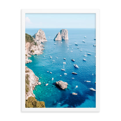 Blue Views Photo Print A2 White Frame