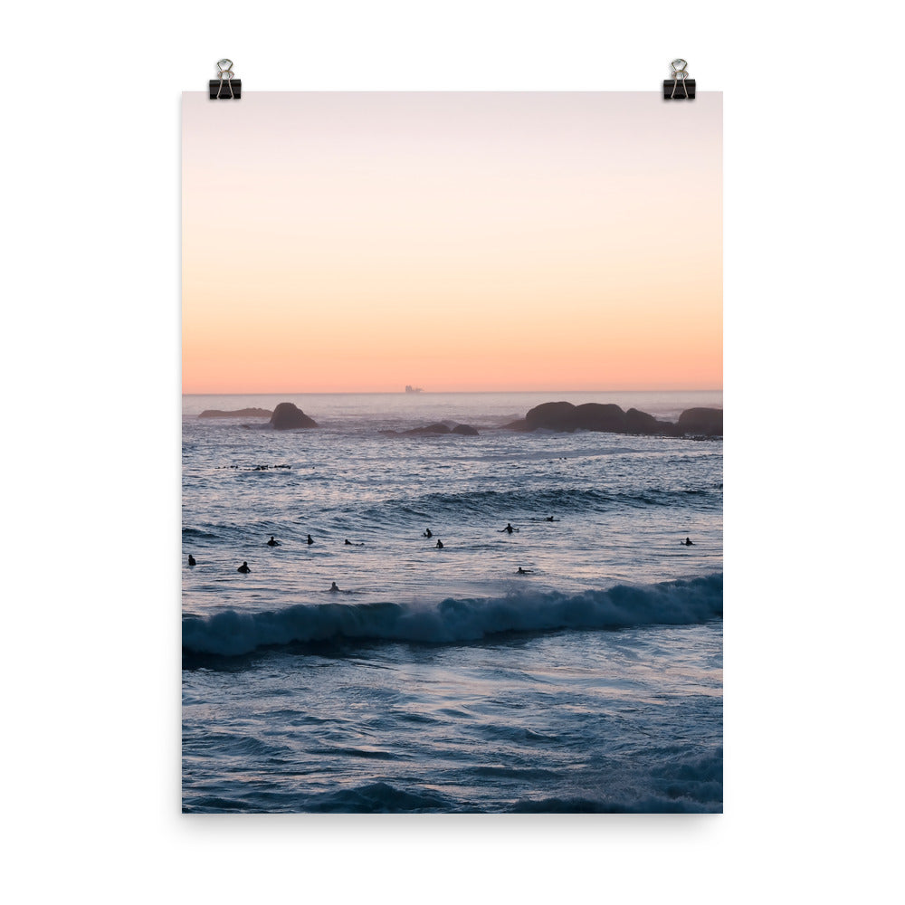 Sunset Surfers Print