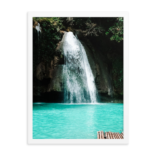 Chasing Waterfalls Photo Print A2 White Frame