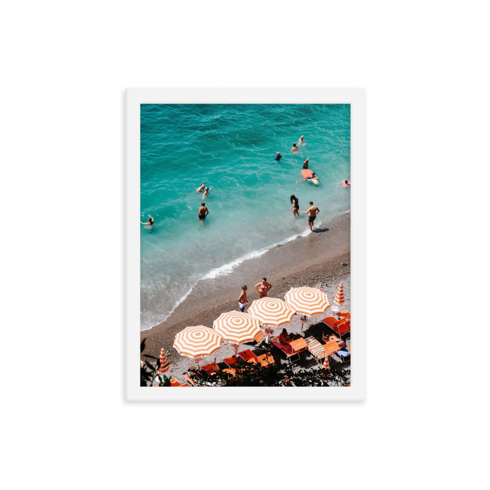 Beach Club Dips Photo Print A3 White Frame