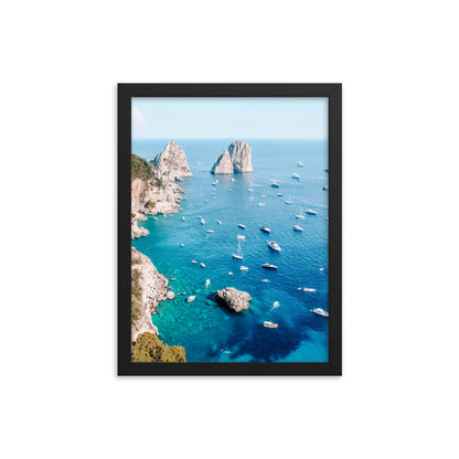 Blue Views Photo Print A3 Black Frame